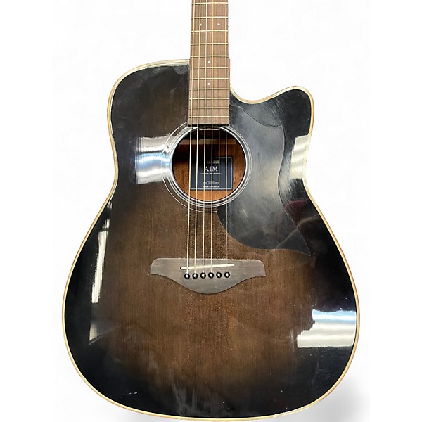 Used Yamaha A1M Trans Black Acoustic Electric Guitar