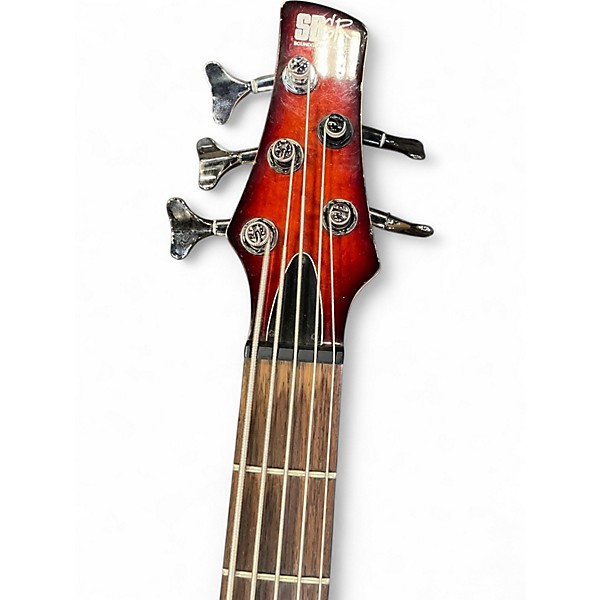 Used Ibanez SR405 5 String Candy Apple Red Electric Bass Guitar