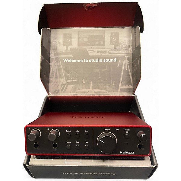 Used Focusrite Scarlett 2i2 Audio Interface