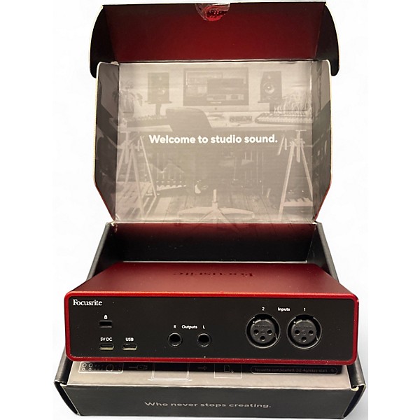 Used Focusrite Scarlett 2i2 Audio Interface