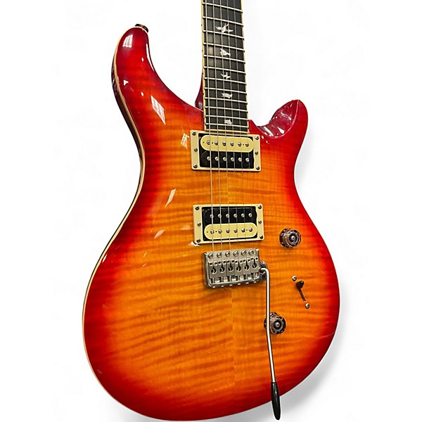 Used PRS SE Custom 24 Cherry Sunburst Solid Body Electric Guitar