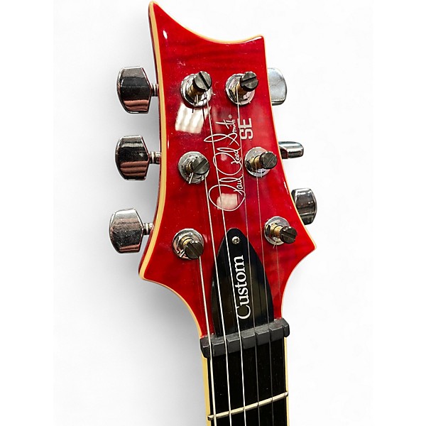 Used PRS SE Custom 24 Cherry Sunburst Solid Body Electric Guitar