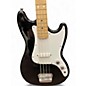 Used Squier Bronco Black Electric Bass Guitar