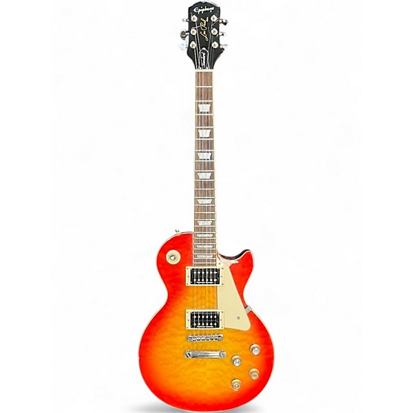 Used Epiphone Les Paul Standard Cherry Sunburst Solid Body Electric Guitar