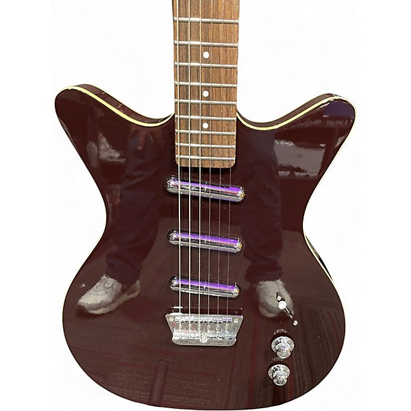 Used Danelectro 59 triple divine Burgundy Solid Body Electric Guitar