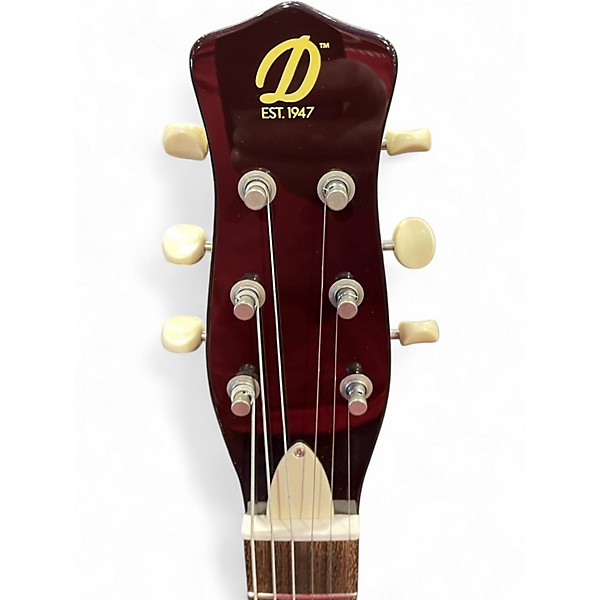 Used Danelectro 59 triple divine Burgundy Solid Body Electric Guitar