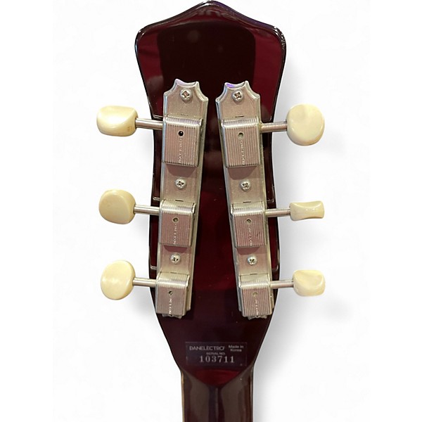 Used Danelectro 59 triple divine Burgundy Solid Body Electric Guitar