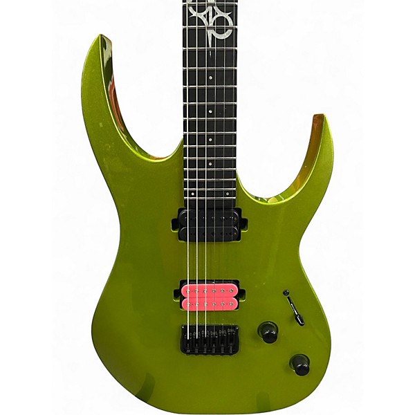 Used Solar Guitars sbr1 6hclg+ CANDY LIME GREEN METALLIC GLOSS Solid Body Electric Guitar