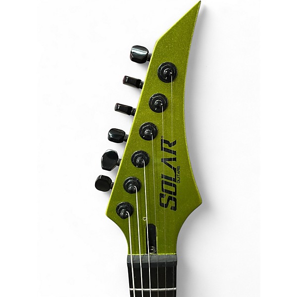 Used Solar Guitars sbr1 6hclg+ CANDY LIME GREEN METALLIC GLOSS Solid Body Electric Guitar