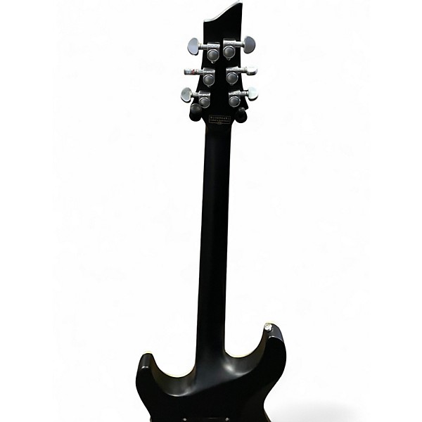 Used Schecter Guitar Research Damien Platinum Flat Black Solid Body Electric Guitar