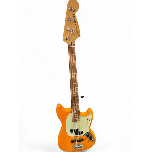 Used Fender Player Mustang Bass PJ CME Exlcusive Orange Electric Bass Guitar