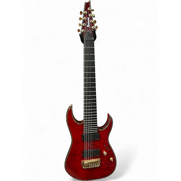 Used Ibanez rgix28feqm iron label Burgundy Wine Solid Body Electric Guitar