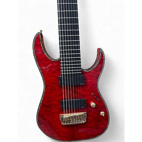Used Ibanez rgix28feqm iron label Burgundy Wine Solid Body Electric Guitar