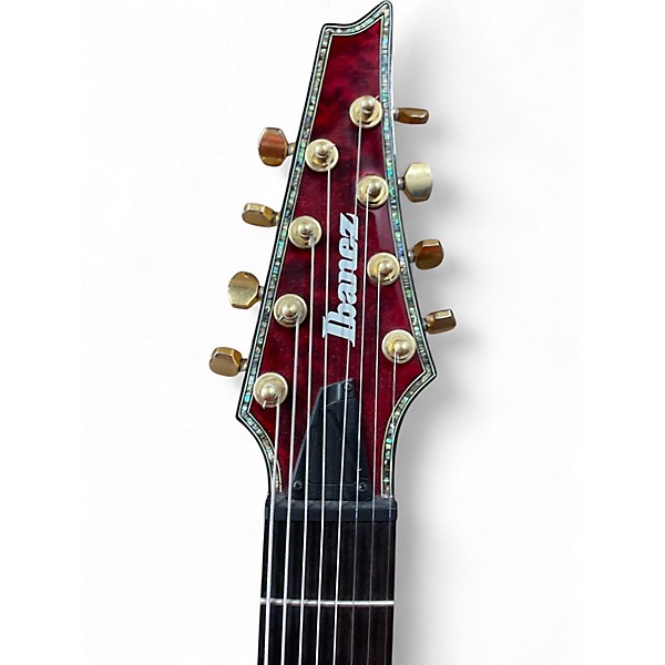 Used Ibanez rgix28feqm iron label Burgundy Wine Solid Body Electric Guitar