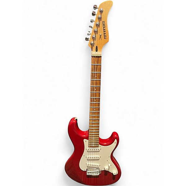 Used Fernandes retro rocket red Solid Body Electric Guitar