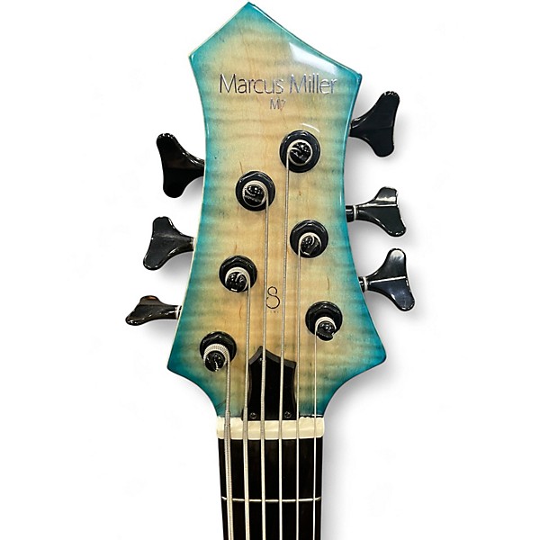 Used Marcus Miller  m7 6 string bass  aqua marine burst  Electric Bass Guitar