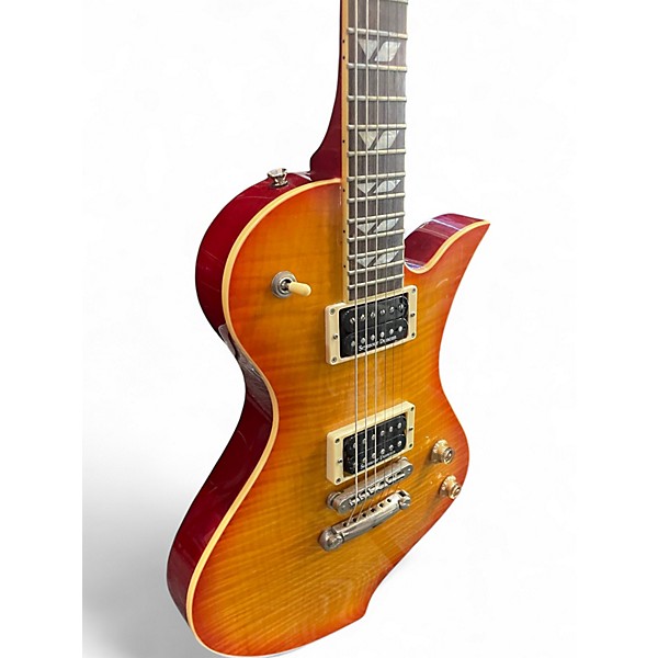 Used Fernandes Ravelle Deluxe Cherry Sunburst Solid Body Electric Guitar