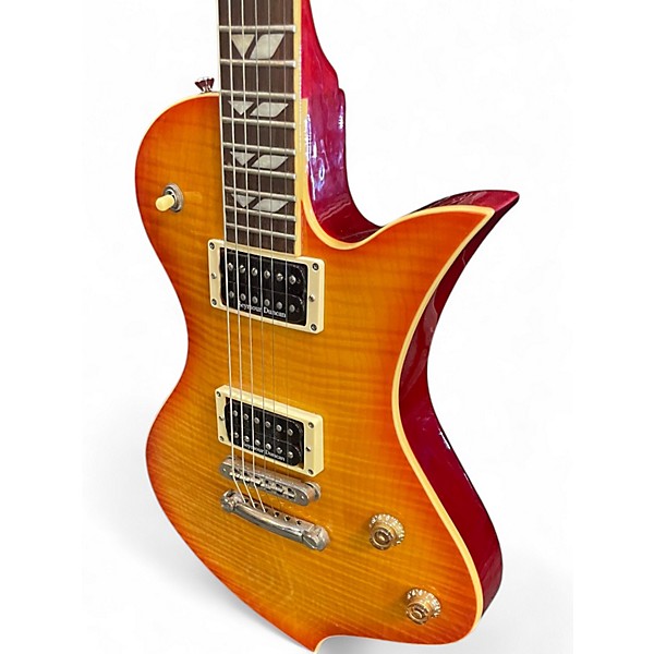 Used Fernandes Ravelle Deluxe Cherry Sunburst Solid Body Electric Guitar