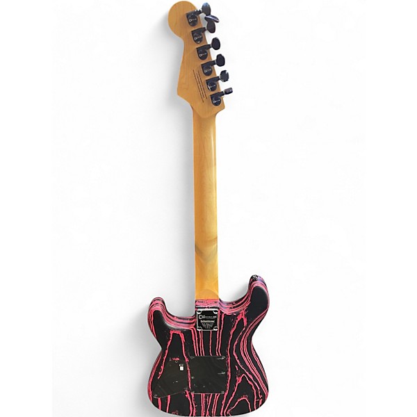 Used Charvel PRO MOD II BLACK & PINK Solid Body Electric Guitar