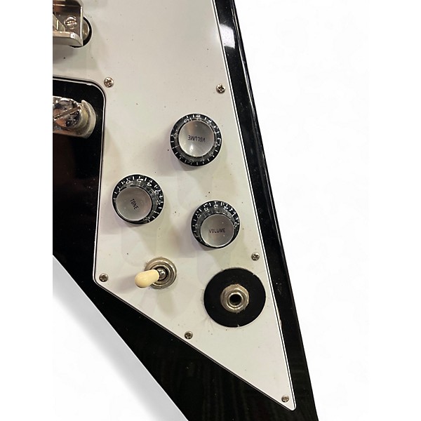 Used Epiphone KIRK HAMMET Black and White Solid Body Electric Guitar