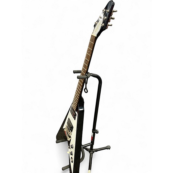 Used Epiphone KIRK HAMMET Black and White Solid Body Electric Guitar