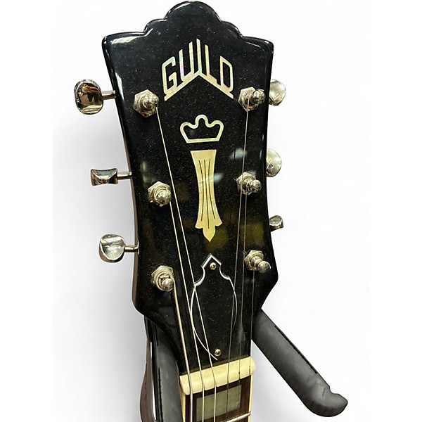 Used Guild SF V Black Hollow Body Electric Guitar