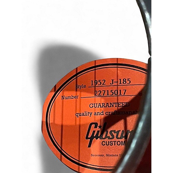 Used Gibson 1952 j-185 2 Tone Sunburst Acoustic Electric Guitar
