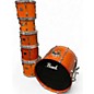 Used Pearl 6 Piece Export Amber Drum Kit