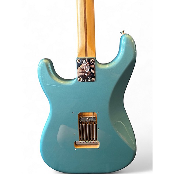 Used Fender Player Stratocaster Teal Solid Body Electric Guitar