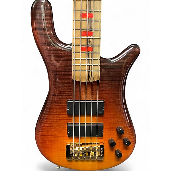 Used 2022 Spector NS5 USA 5 String FIRE FADE Electric Bass Guitar