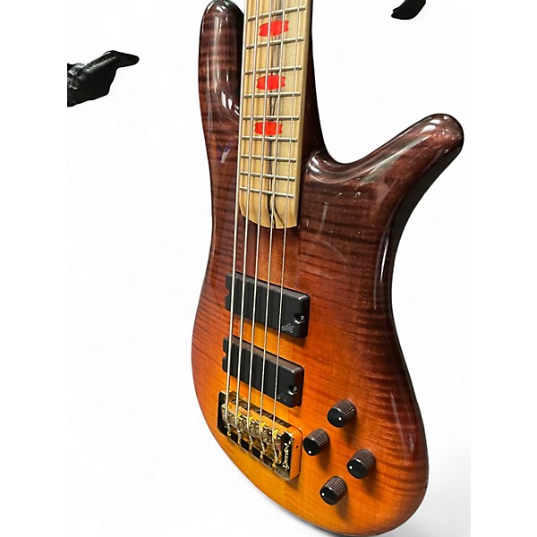 Used 2022 Spector NS5 USA 5 String FIRE FADE Electric Bass Guitar