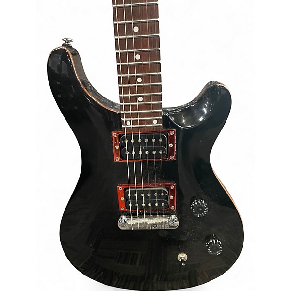 Used Harley Benton CST 24 Deluxe Black Solid Body Electric Guitar