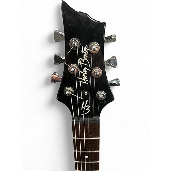Used Harley Benton CST 24 Deluxe Black Solid Body Electric Guitar