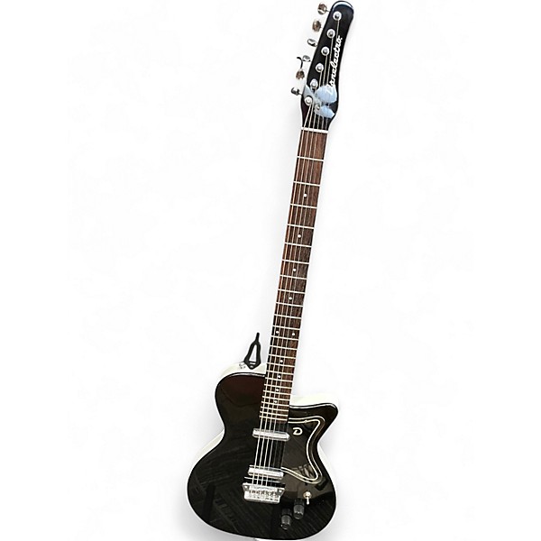 Used Danelectro Baritone Electric Guitar Black and White Baritone Guitars