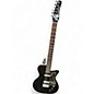 Used Danelectro Baritone Electric Guitar Black and White Baritone Guitars thumbnail