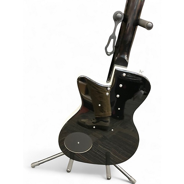 Used Danelectro Baritone Electric Guitar Black and White Baritone Guitars