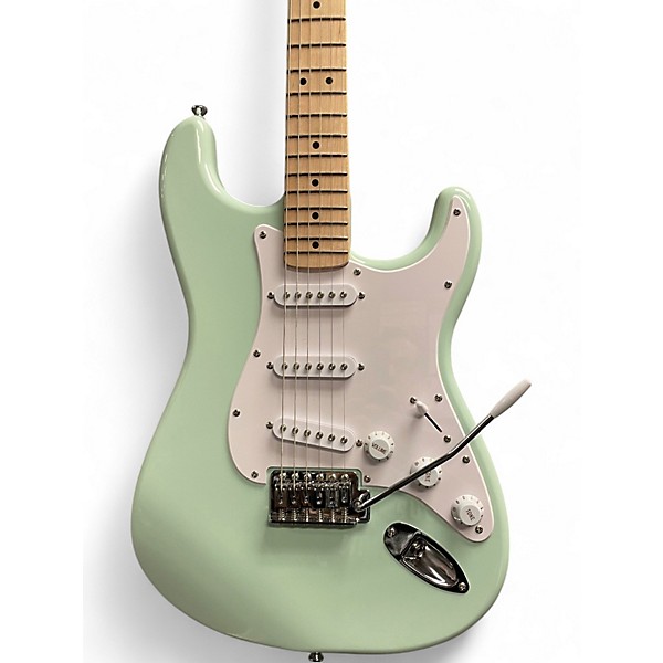 Used Squier Affinity Stratocaster Surf Green Solid Body Electric Guitar