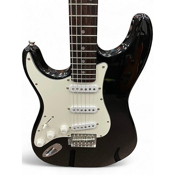 Used Aria STG Series Flipped Lefty Black Solid Body Electric Guitar
