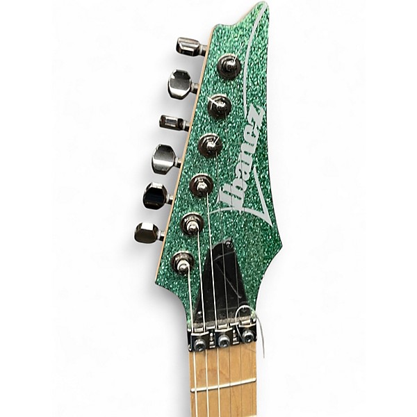 Used Ibanez RGA470MSP GREEN GLITTER Solid Body Electric Guitar