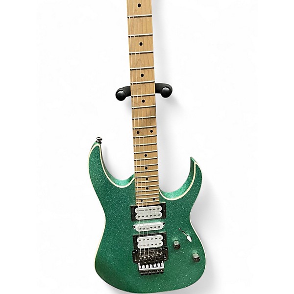 Used Ibanez RGA470MSP GREEN GLITTER Solid Body Electric Guitar