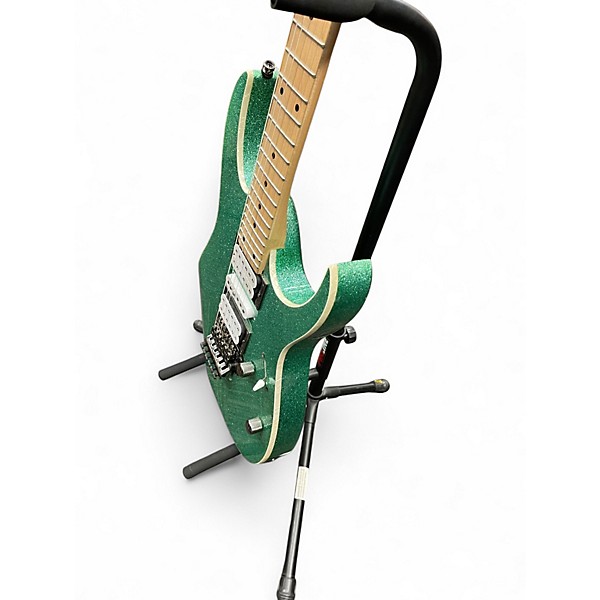 Used Ibanez RGA470MSP GREEN GLITTER Solid Body Electric Guitar