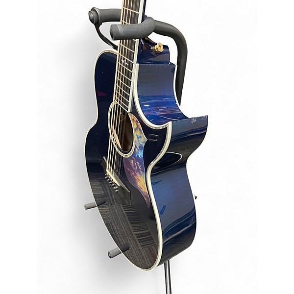 Used Taylor 655CE Trans Blue 12 String Acoustic Electric Guitar