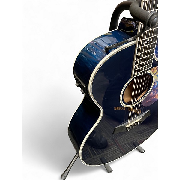 Used Taylor 655CE Trans Blue 12 String Acoustic Electric Guitar