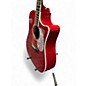 Used Taylor 610CE Trans Red Acoustic Guitar