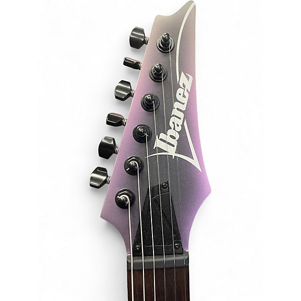 Used Ibanez RGA42EX Black Aurora Burst Matte Solid Body Electric Guitar