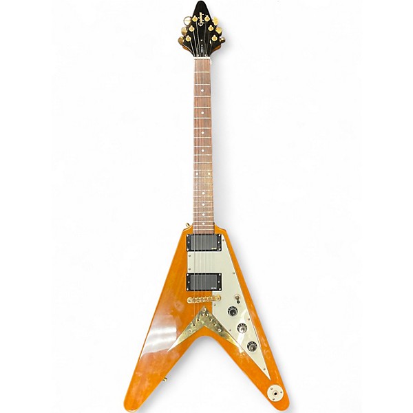 Used Epiphone Korina Flying V Korina Electric Bass Guitar