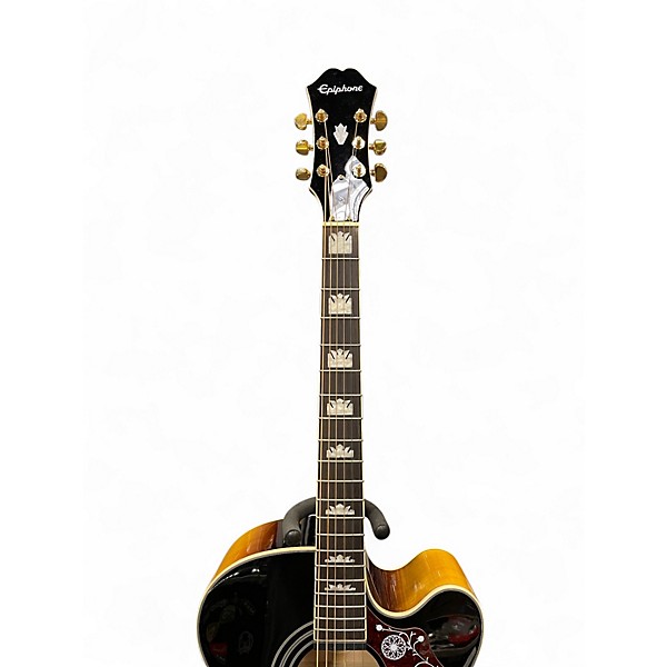 Used 2020s Epiphone EJ200SCE 3 Color Sunburst Acoustic Electric Guitar