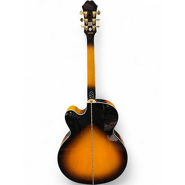 Used 2020s Epiphone EJ200SCE 3 Color Sunburst Acoustic Electric Guitar