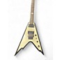 Used Dean Dime Razorback V Black and White Solid Body Electric Guitar thumbnail