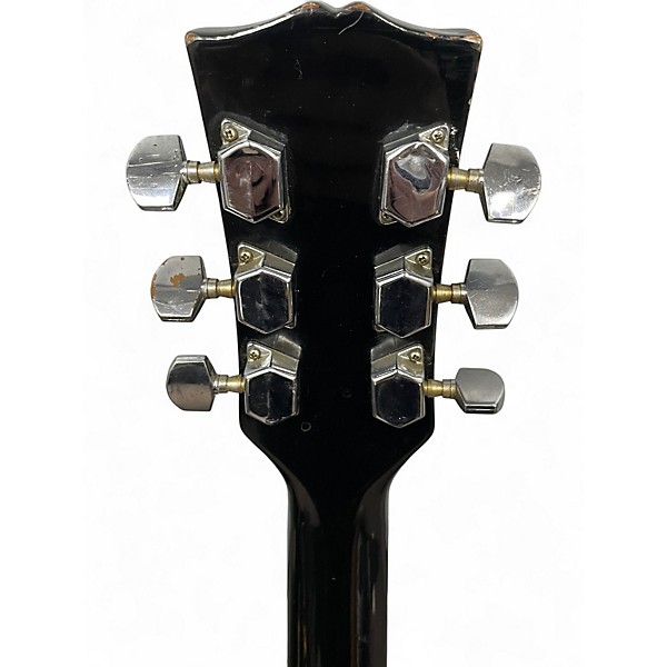 Used Hondo single cut Black Solid Body Electric Guitar